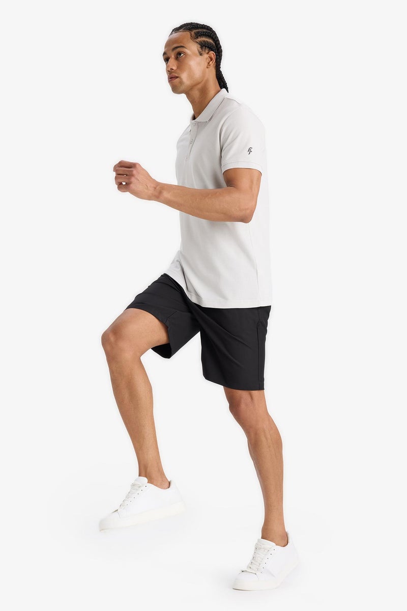 DeFacto Black Man Standard Fit Woven Short Leg Shorts Casual - Image 3